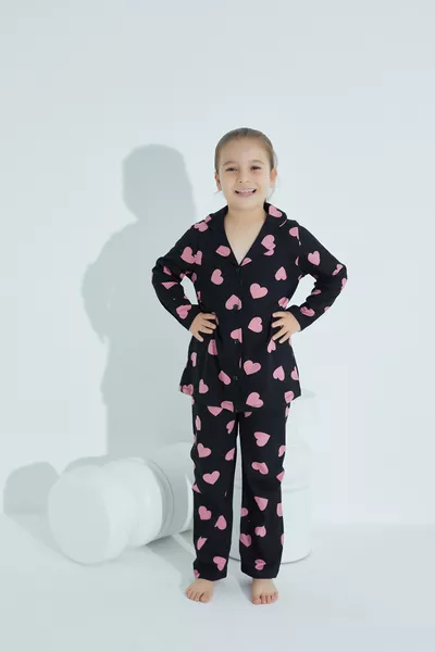 Cotton Button-Up Pajama Set