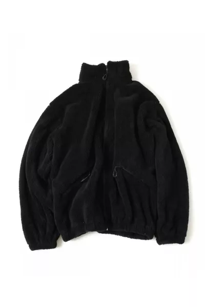 جاكيت رجالي من الفرو الأسود واسع الحجم