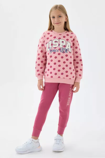 طقم رياضي برتقالي للبنات