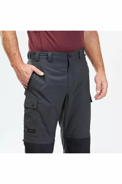 Pantalon de Trekking Outdoor Modulaire 2 en 1 pour Homme - Gris - 
