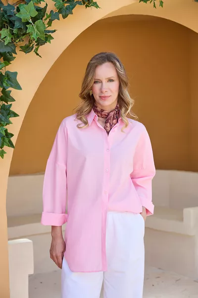 Chemise en tissu Terikoton basique