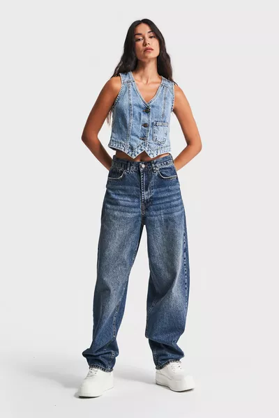 Jean femme T.Kot Couleur Cindy  Coupe ample Skater