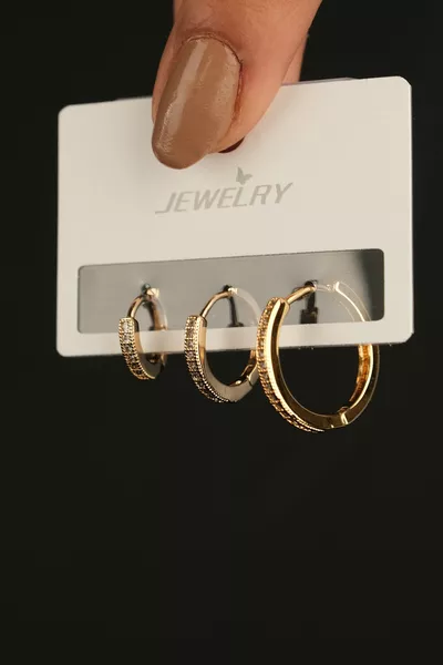 Orecchini in acciaio, garantiti, non scoloriscono, con fattura