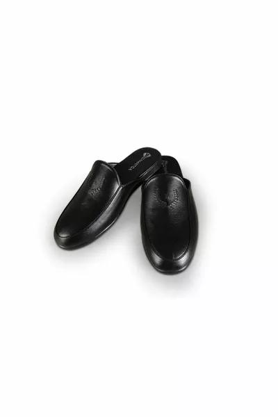 Black Men's Guest House Bridal Set and Groom Slippers