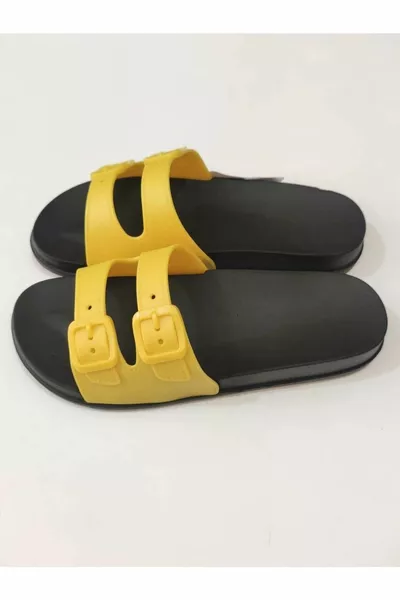 Zwarte anatomische zool, zachte kunststof, extra licht, dames, zwembad-, zee-, strand-, huis- en straatpantoffels, EVA