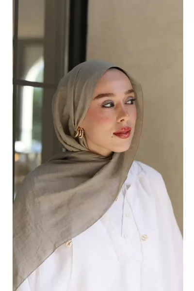 Neo Cotton Scarf Antique Beige