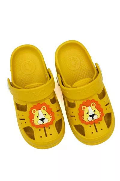 صندل أطفال بنعل يومي مضاد للانزلاق وشكل حيوانات