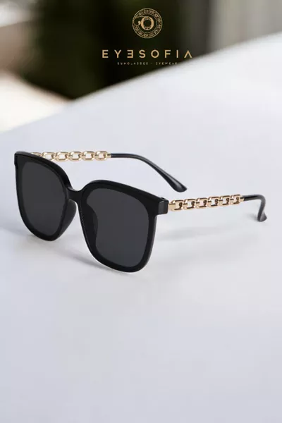 نظارات شمسية إيكو يوني سكس سوداء لعام  بموديل معدني للموسم الجديد