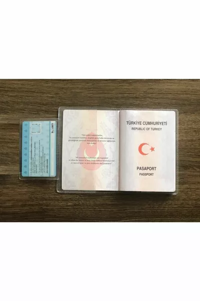 Transparent Passport Cover with Extra Compartments