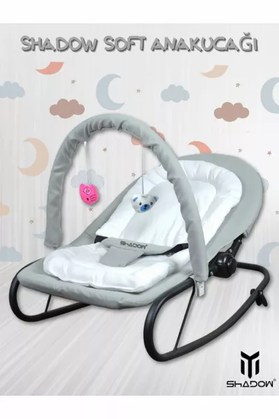 Soft Babyschaukel - Kommt Fertig Aufgebaut - Schaukelt - 4 Stufen - Muttersprache Einstellbar