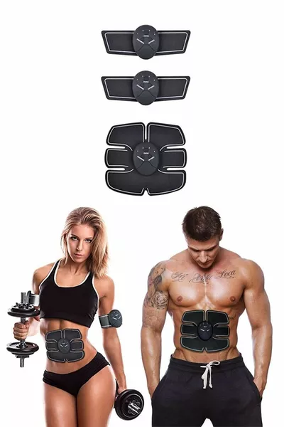 جهاز سمارت فيتنس لتقوية البطن والعضلات مع وحدة تحكم ثلاثية في جهاز Sixpad للتدريب