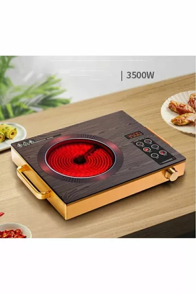 موقد كهربائي بالتحريض اللمسي بالليزر قابل لضبط الحرارة من سيلفر كريست، ملف نحاسي