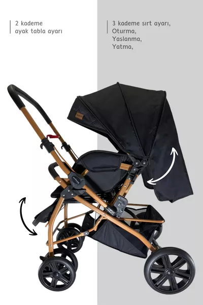 عربة أطفال قابلة للانعكاس