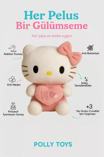 دمية هالو كيتي المحشوة سم – لطيفة وناعمة وهدية للأطفال