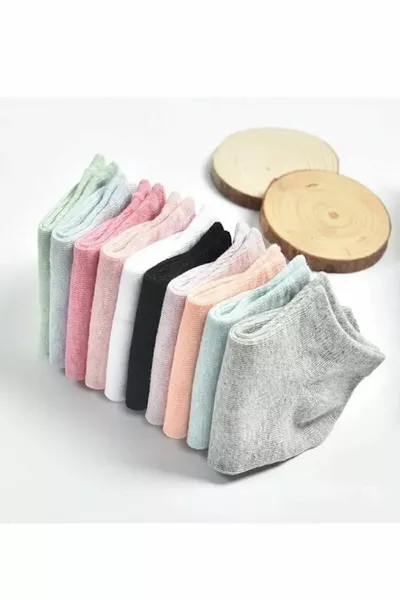 مجموعة جوارب قطنية ملونة للنساء، مزيج ناعم جداً، 8 أزواج