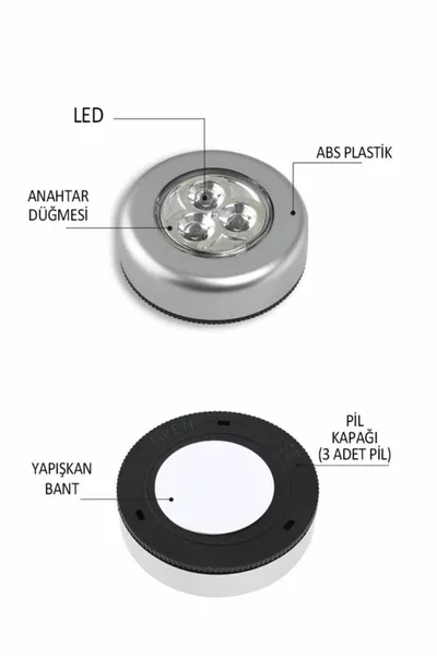 Светильник для палатки с сенсорным управлением, на батарейках, цветной (1 шт.) Для кемпинга, путешествий, портативное освещение