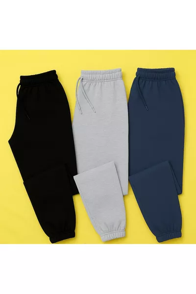 Children's Sweatpants Color 3: Black, Gray, Navy