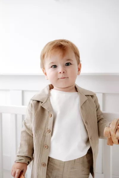 % Cotton Muslin Bohemian Shirt Set for Ages 1-5