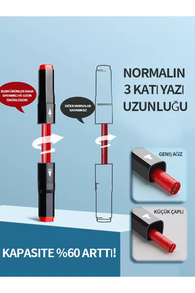  Kleuren Dubbelzijdige Marker met Dikke/Dunne Punt - Professioneel Tekenen en Kleuren