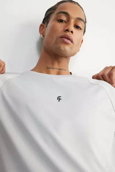 Fit Slim Fit Crew Neck Printed Sports T-Shirt