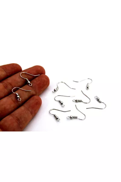  броя ( чифта) - Обеци с никелово покритие, иглички за обеци, първо качество, местно производство