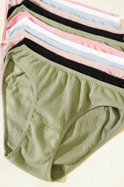 مجموعة  قطعة من البكيني القطني النسائي  (قماش ناعم الملمس)