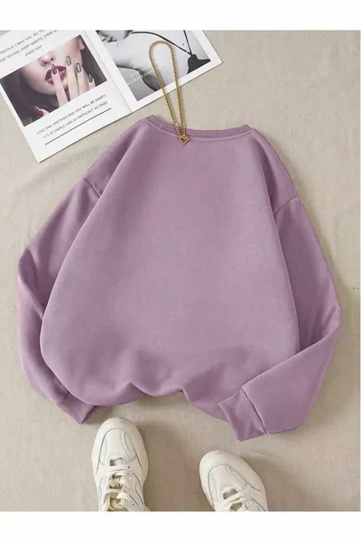 Sweat-shirt unisexe à col rond coloré