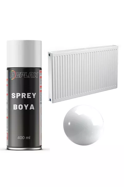 Белая краска-спрей для радиаторов отопления  мл.