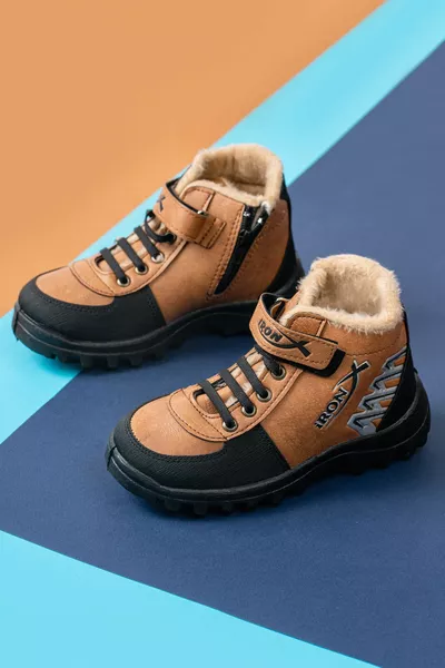 Детски ежедневни зимни ботуши от вълна, устойчиви на студ