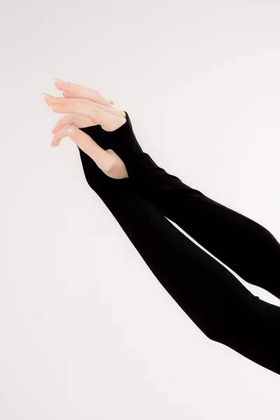 Black Fingerless Gloves
