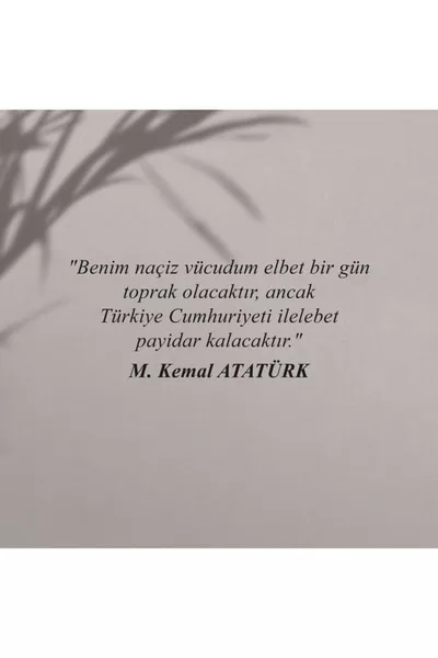 Черна картина с рамка Ататюрк