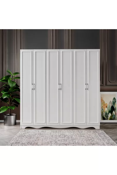 خزانة ملابس كونتري موديل وحدات مجانية  أبواب ودرجين، خزانة ملابس - كلها من MDF عالي الجودة