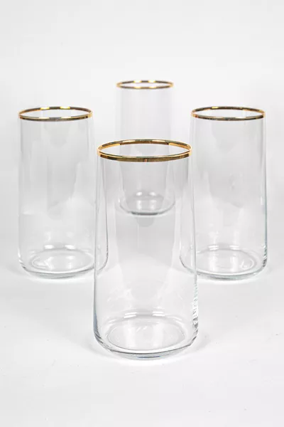 طقم 4 أكواب مشروبات أفانت جارد جولد  مل