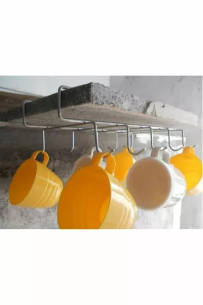 Portatazza con  Ganci per Ripiano Interno dell'Armadio