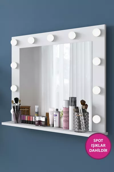 راني  مرآة هوليوود بإضاءة مع كواليس مرآة مكياج مع أضواء سبوت مرآة باللون الأبيض