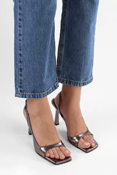 Дамски лъскави токчета Tobian Platinum