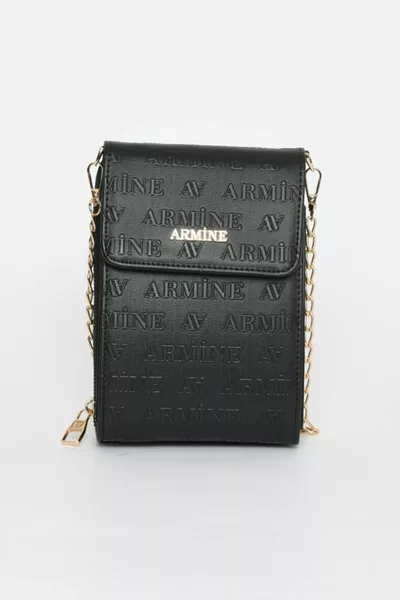 حقيبة يد  أسود طباعة ليزر المرأة حقيبة كتف اليد