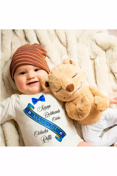 Manches longues Nom Circoncision imprimable Lad était coton bio imprimé bébé garçon corps sous-vêtements