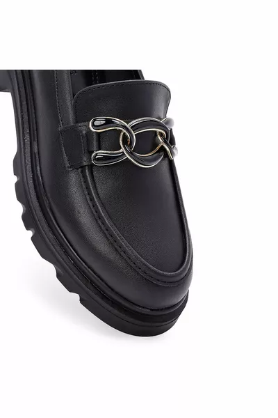 Мокасини черни - MONA