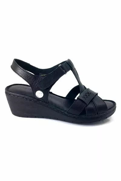 صنادل كاجوال نسائية - أسود