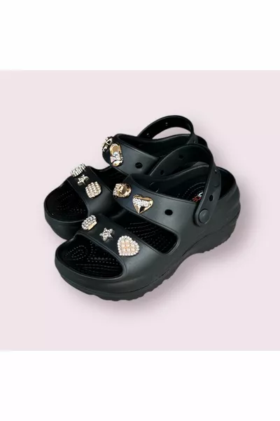 Sandali da donna Beige-Nero Casual Sole Eva Stone