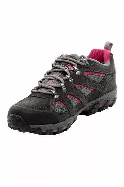 Bodmin Low 5 Ladies Weathertite Dark Grey/cochineal