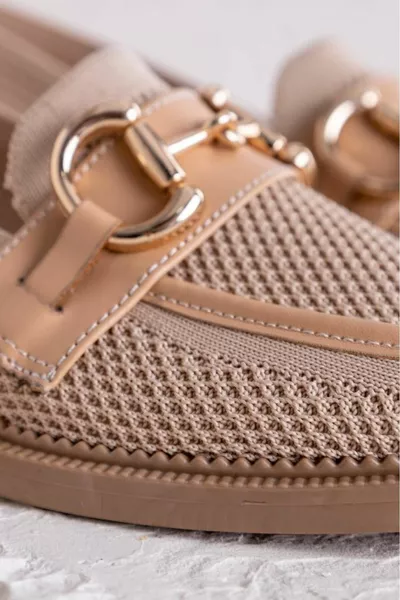 Леси Женские балетки телесного цвета