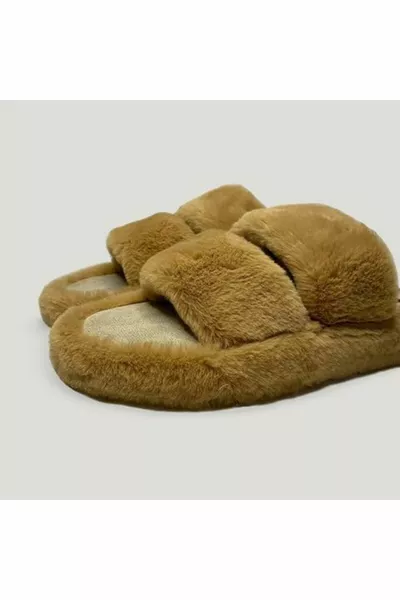 Tw Mimi Kadın Açık Kahve Terlik