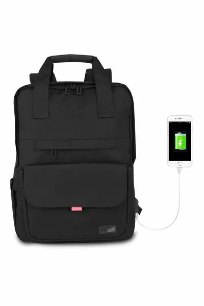 Smart Bag Usb Şarj Girişli Akıllı Laptop Sırt Çantası  Siyah