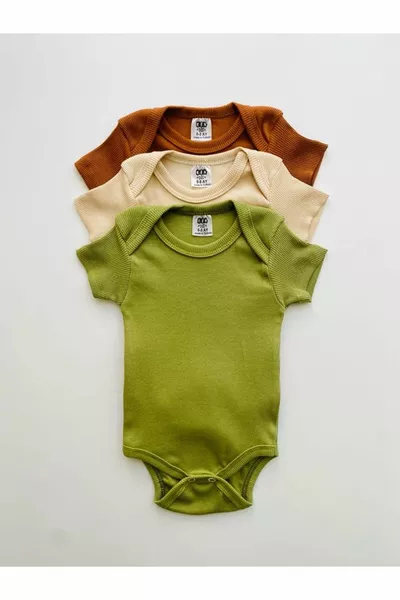 Ensemble de pantalon de bébé 3 pièces à manches courtes % coton