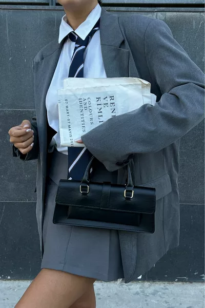 Rectangular Design Women's Bag with Long Strap