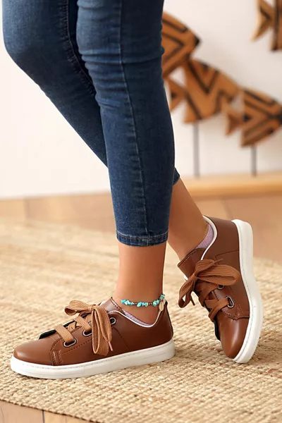 تان حذاء رياضي نسائي Casuel أحذية كاجوال