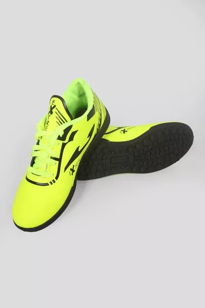 يونج بويز جديد متطرف أخضر أسود وحيد ملون صغير جير Astroturf أحذية ميدانية