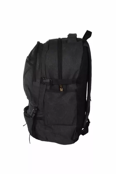 Zaino Alpinismo Nero Tessuto Tela lt  Borsa Outdoor